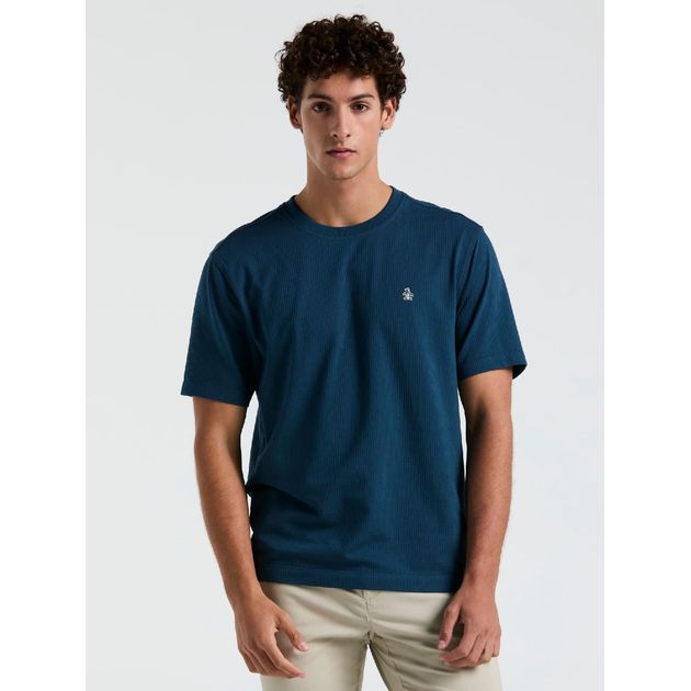 Remera Lisa Texturada