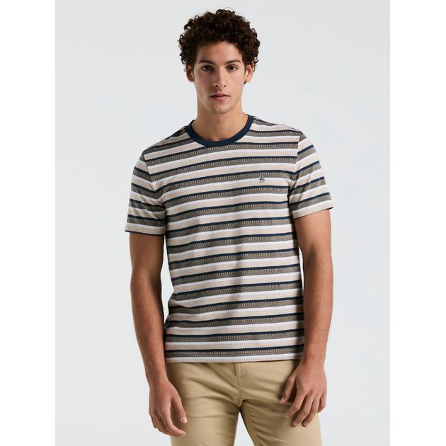 Remera Jacquard Raya Horizontal