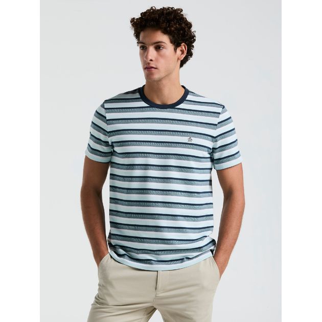 Remera Jacquard Raya Horizontal