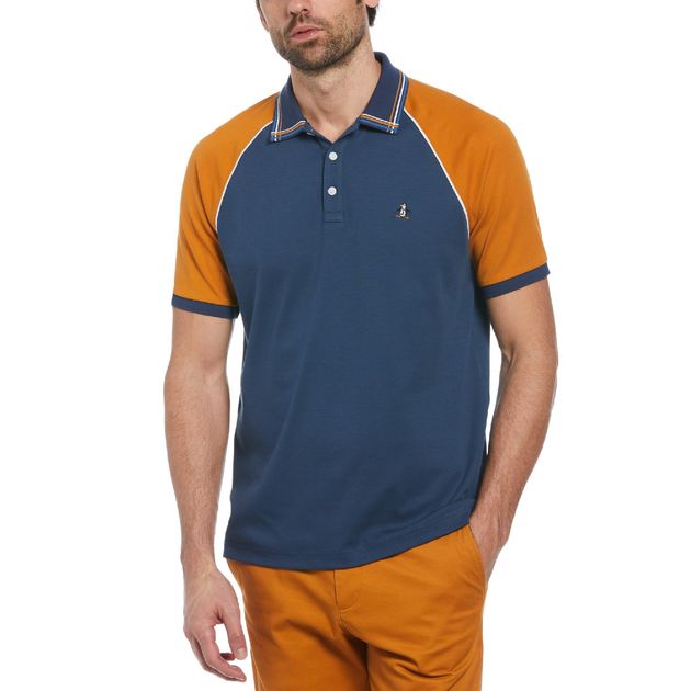 Polo Jersey Raglan Bloque