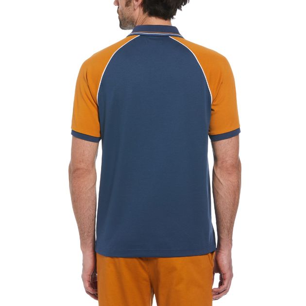 Polo Jersey Raglan Bloque