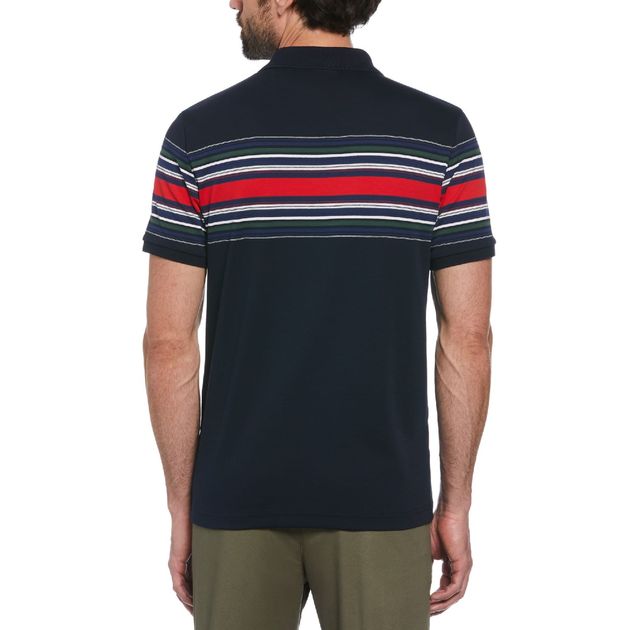 Polo Jersey Rayas Bloque Central
