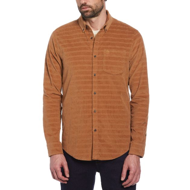 Camisa Ml Corderoy Dobby
