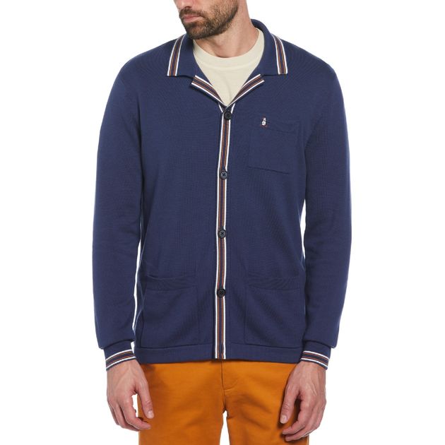 Cardigan Tejido De Algodón Con Bolsillos