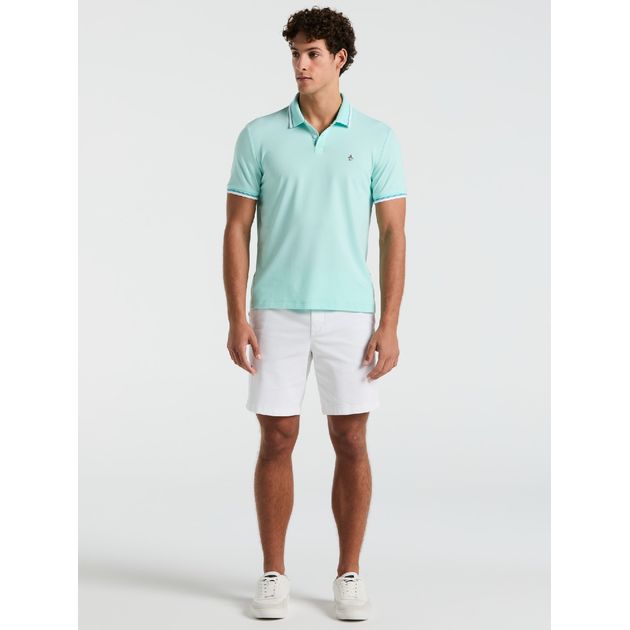 Polo Con Rayas En Cuello Y Pete Patch